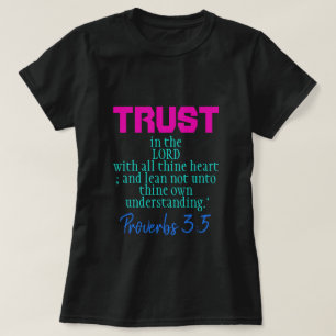 T-shirt Confiance dans les proverbes de l'Éternel 3:5 Viv