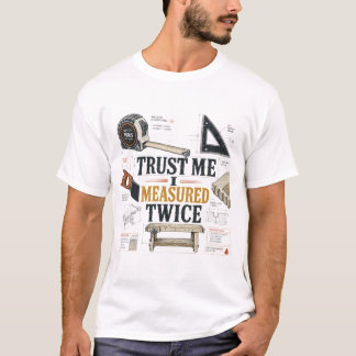 T-shirt Confiance, j'ai mesuré deux fois Blueprint Tee