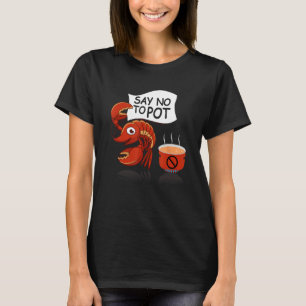 T-shirt Confiture De Poisson Dire Non À Pot Lobster Festiv