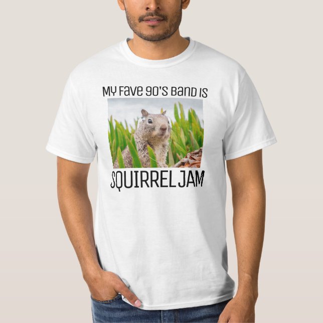 T-shirt Confiture d'écureuil des années 90 (Devant)