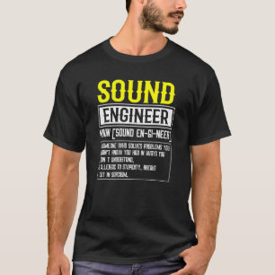 T-shirt Conflit de définition de l'ingénieur son