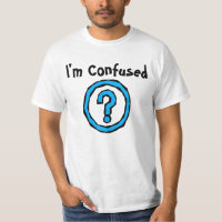 T-shirt confus de point d'interrogation