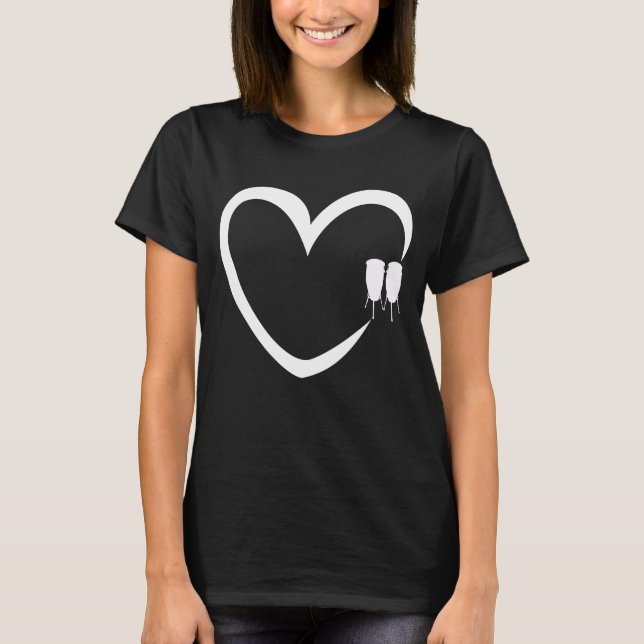 T-shirt Congas Heart Conga Player Music Birthday Cadeau (Devant)