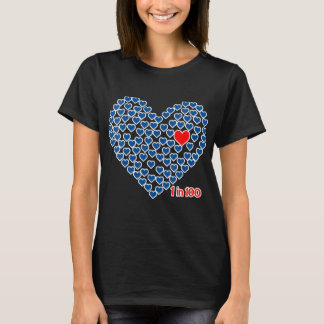 T-shirt Congénitale 1 Sur 100 Maladie Cardiaque