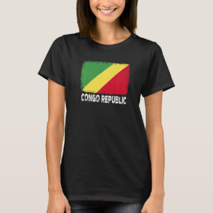 T-shirt Congo République Drapeau Soutien Gongolais Peuples