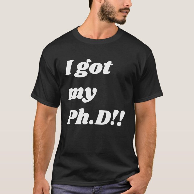 T-shirt Congratulation  for the PhD graduate (Devant)