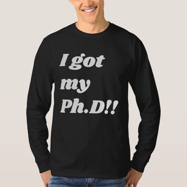 T-shirt Congratulation  for the PhD graduate (Devant)