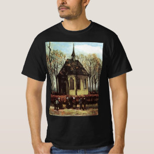 T-shirt Congrégation à Church, Nuenen par Vincent van Gogh