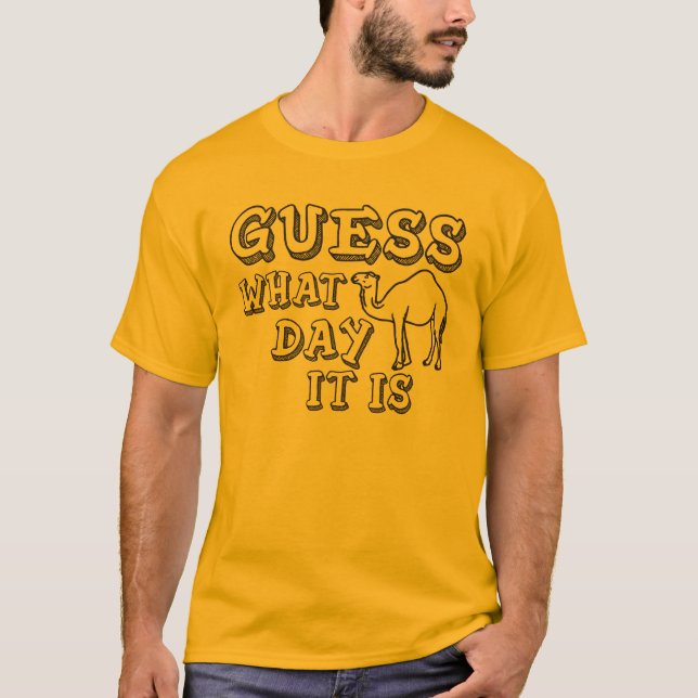 T-shirt Conjecture quel jour c'est (journée en milieu de (Devant)