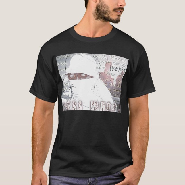 T-shirt Conjecture qui pièce en t de noir de couverture (Devant)