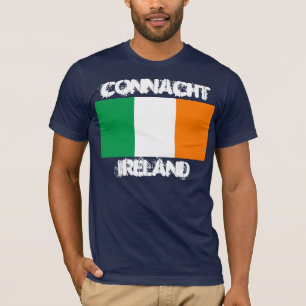 T-shirt Connacht, Irlande avec drapeau irlandais