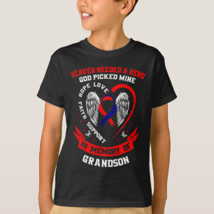 T-shirt Connaissance De La Maladie Cardiaque Rouge En Mémo