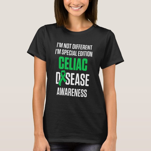 T-shirt Connaissance de la maladie coeliaque Survivant Gue (Devant)