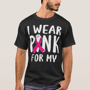 T-shirt Connaissance personnalisée du cancer du sein chez