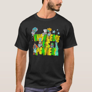 T-shirt Connaissances Est Puissance Femme Graphique Enfant