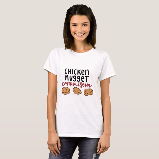 T-shirt Connaisseur de pépite de poulet (Devant entier)