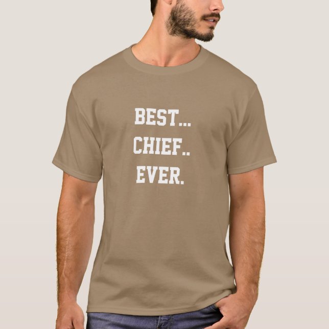 T-shirt Connaissez le meilleur chef de marine jamais ? (Devant)