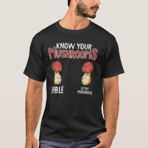 T-shirt Connaissez vos champignons Mycologue Funny Mycolog