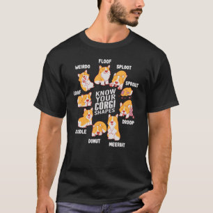 T-shirt Connaissez vos formes de corgi