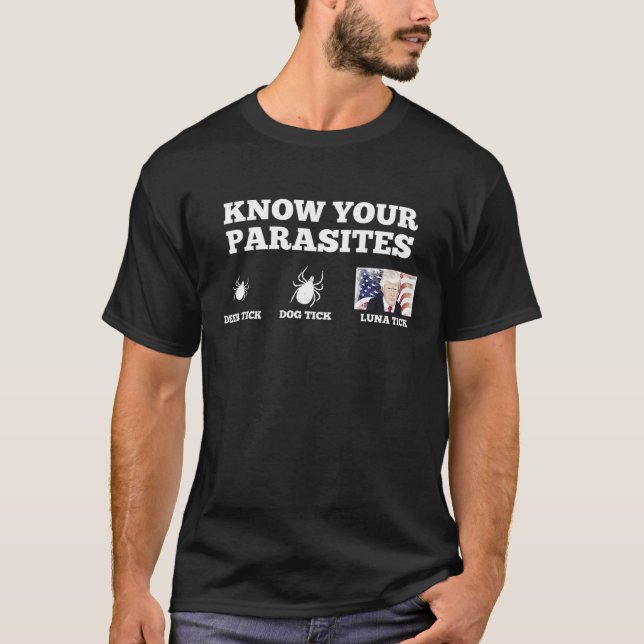 T-shirt Connaissez vos parasites anti Trump T Shirt (Devant)