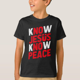 T-shirt Connaître Jésus connaître la paix chrétienne