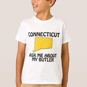 T-shirt Connecticut - Demandez-moi à propos de mon majordo
