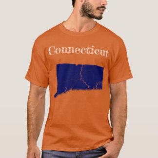 T-shirt Connecticut Interstates [Dessin Bleu Marine]