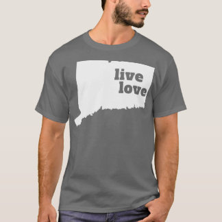 T-shirt Connecticut Live Love Connecticut