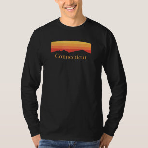 T-shirt Connecticut Mountain Sunset Outdoor Nature Randonn