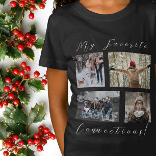 T-Shirt Connexions préférées du Modèle photo à 4 écrans