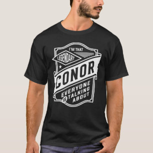 T-shirt Conor légendaire Conor de nom personnalisé