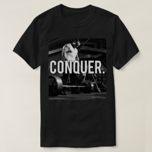 T-shirt CONQUER - "Construction du corps" Exercice Motivat