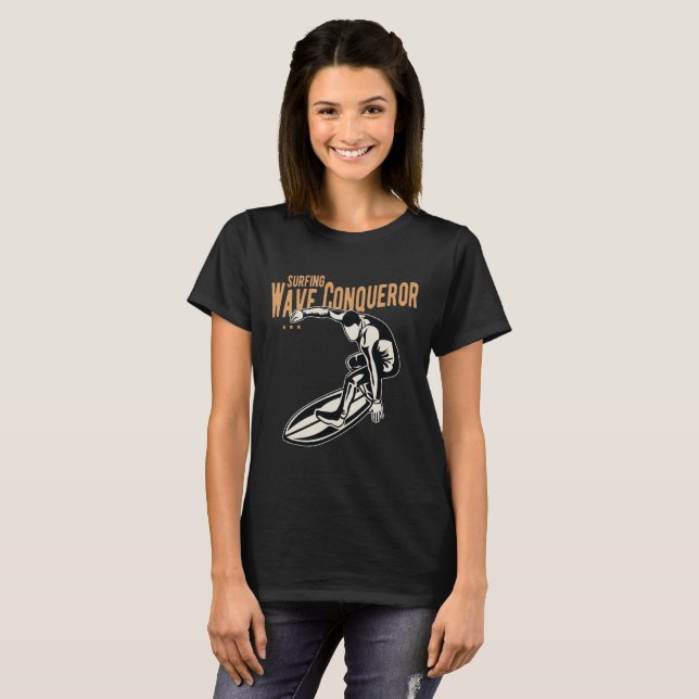 T-shirt Conquérant des vagues (Devant entier)