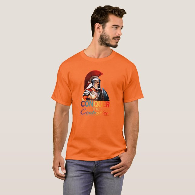 T-shirt Conquérir le contrôleur : autonomisez votre jeu - (Devant entier)
