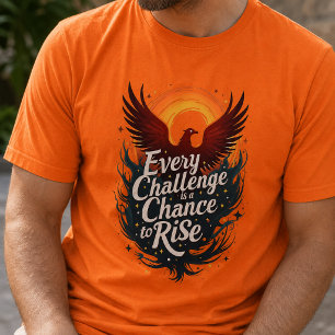 T-shirt Conquérir les Défis, S'élever : Inspirant