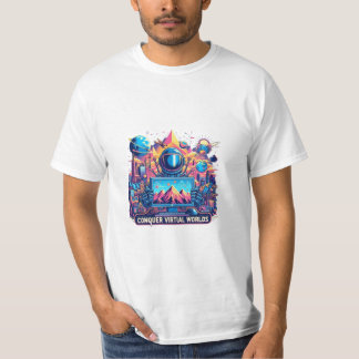 T-shirt Conquérir les mondes virtuels
