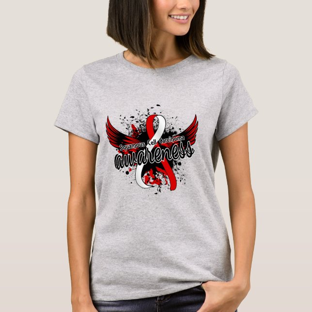 T-shirt Conscience 16 de carcinome malpighien (Devant)