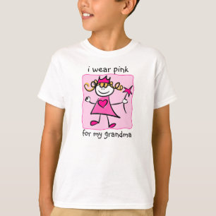 T-shirt Conscience de cancer du sein : Princesse rose
