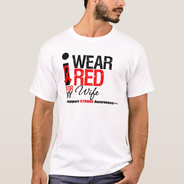 T-shirt Conscience de course je porte le ruban rouge pour (Devant)