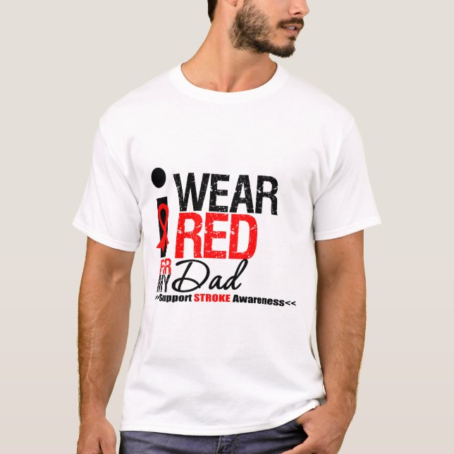 T-shirt Conscience de course je porte le ruban rouge pour (Devant)