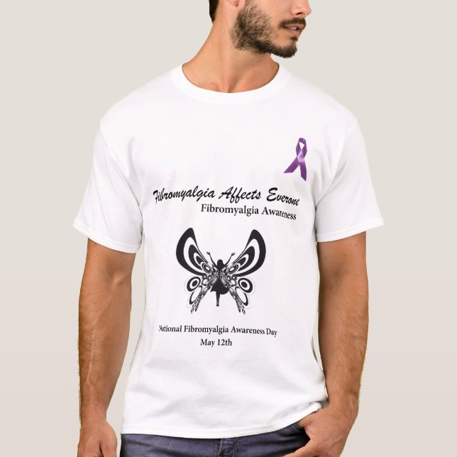 T-shirt Conscience de fibromyalgie (Devant)