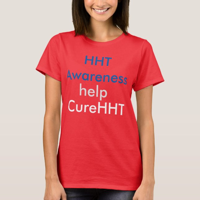 T-shirt Conscience de HHT (Devant)