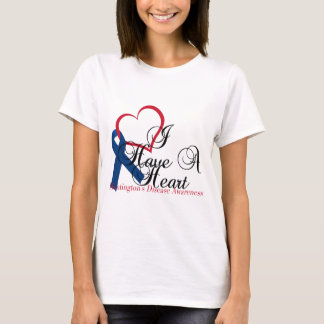 T-shirt Conscience de la maladie de Huntington de ruban de