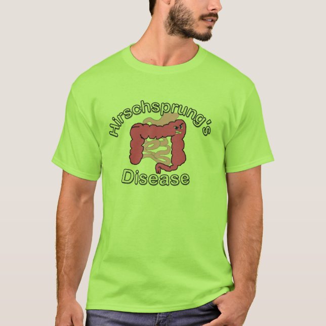 T-shirt Conscience de maladie de Hirschsprung (Devant)