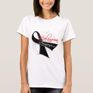 T-shirt Conscience de mélanome de ruban d'imprimante par