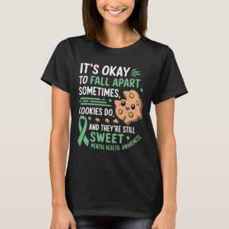 T-shirt Conscience de santé mentale de cookie drôle