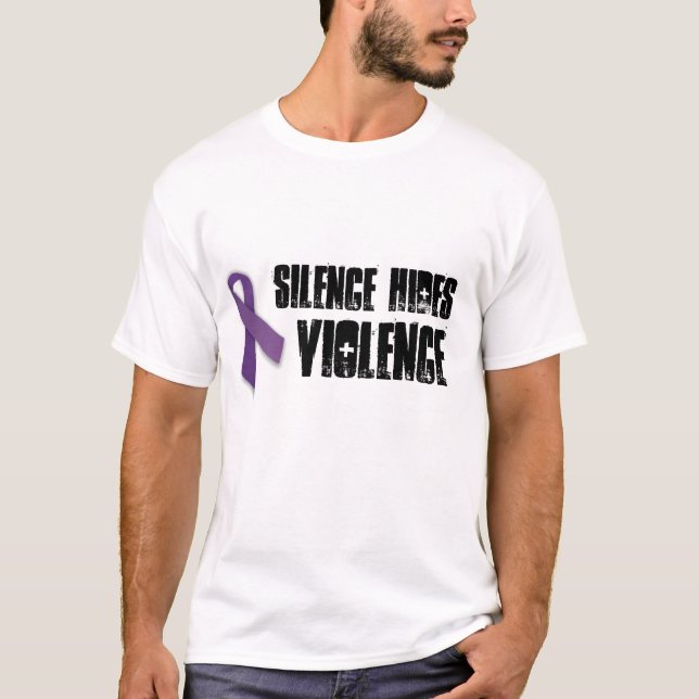 T-shirt Conscience de violence familiale (Devant)