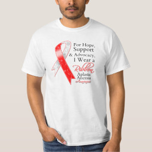 T-shirt Conscience d'espoir de soutien d'anémie aplastique