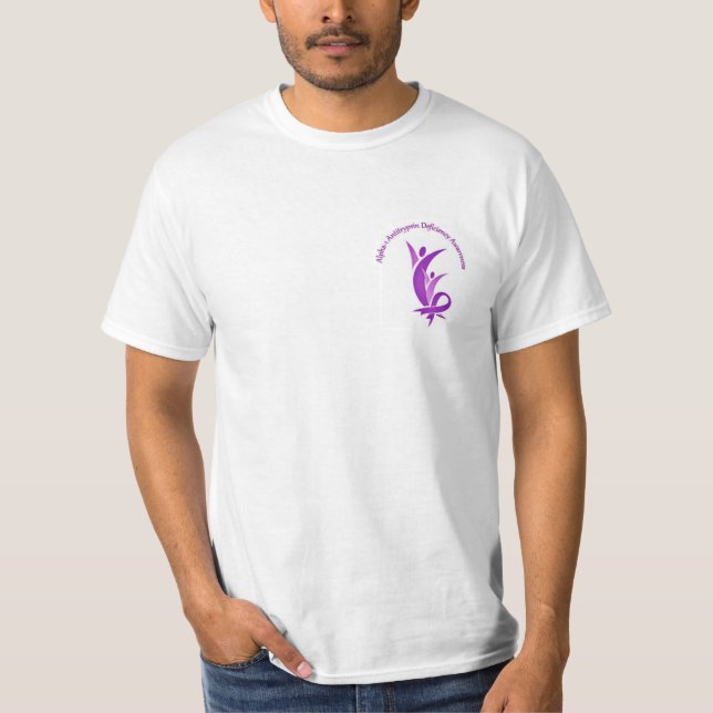 T-shirt Conscience d'insuffisance de álpha-1-antitrypsine (Devant)