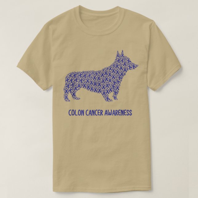 T-shirt Conscience du cancer du côlon Survivant du ruban b (Design devant)